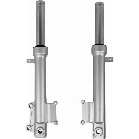 Front Shock Absorbers Forks Set for 50cc 150cc Scooter Moped TaoTao VIP MaxPower 150 PowerMax 150cc Roketa GY6 Scooter Moped 452mm (Silver)