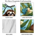 thumbnail image 4 of luoweisi Men's Beach Shorts Quick Dry Swim Trunks with Mesh Lining Sloth L, 4 of 5
