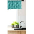 thumbnail image 3 of Ambesonne Feather Window Valance, Simplistic Abstract Lines, 42" x 12", Dark Seafoam Slate Blue, 3 of 3