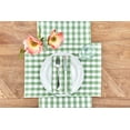 thumbnail image 2 of Ashford Sage Single Placemat Green Checkered Gingham Quilted, 13" x 19", 2 of 3