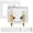 Washing Machine Box W/ Copper Arrestor-F1807 Crimp, variant on 1-pack Washinghine Outlet Box 1/2 Inch Crimp Pex Inlet X 3/4 Mht Washer Laundry With Center Drain Copper Water Hammer Arrestor(wm012)