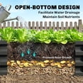 thumbnail image 5 of Outsunny 4' x 2' x 1' Galvanized Raised Garden Bed Planter Raised Bed with Steel Frame for Vegetables, Flowers, Plants and Herbs, Gray, 5 of 9