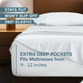 thumbnail image 3 of Bare Home 22" Extra Deep Pocket Sheet Set - Premium 1800 Collection - Ultra-Soft - Queen, White, 3 of 9