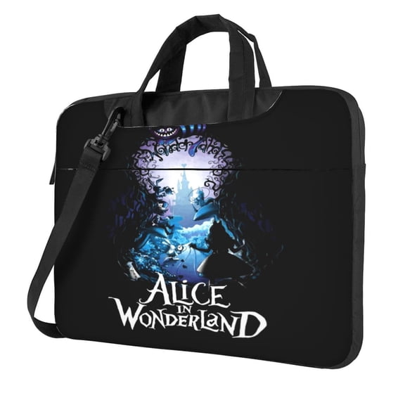 Alice in Wonden-Lan Laptop Carrying Bag Tablet Cover Notebook Shoulder Bag with Handle