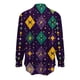 thumbnail image 5 of TaTaai Ladies Long Sleeve Carnival Top Round Neck Casual Polyester Shirt Lightweight Printed Festival Wear Size Up Recommended Gift, 5 of 5