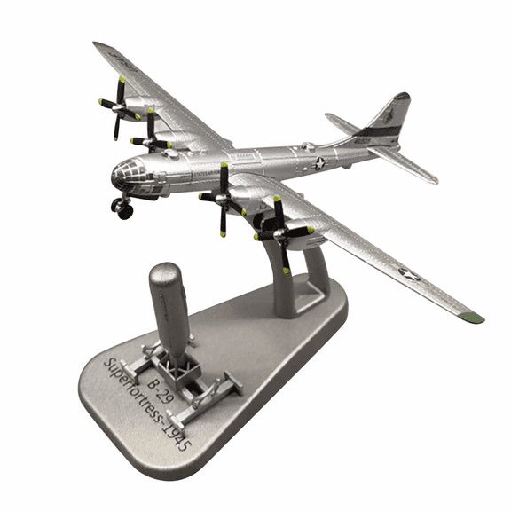 JIAHAOO US B 29 Superfortress Bomber Alloy Aircraft Model 1 300 Scale Plane and Little Boy Missile Display Gift for Airplane Collectors