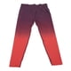thumbnail image 3 of Pantalones de levantamiento de cadera para mujer, leggings de cintura alta, color rojo y morado degradado, talla L, 3 of 14