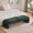 Green + Chenille, variant on 69.7"Wide Modern Upholstered Armless Bed Bench, Channel Tufted Couch Daybed Chaise, Chenille Ottoman Foot Stool for Living Room and Bedroom, Entryway, Black