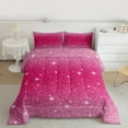 thumbnail image 2 of Castle Fairy Kids Glitter Print Twin Comforter Sets,Abstract Gradient Bedding Set, 2 of 8