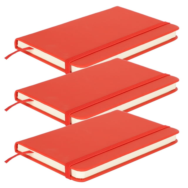 Strap Notebook, Portable Eye Protection Rounded Corners Hardcover Notepad, For Diary Writing