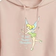 thumbnail image 3 of Tinker Bell - Think Happy Thoughts - Juniors Cropped Pullover Hoodie, 3 of 5