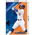 thumbnail image 3 of MLB New York Mets - Francisco Lindor 22 Wall Poster with Push Pins, 14.725" x 22.375", 3 of 5