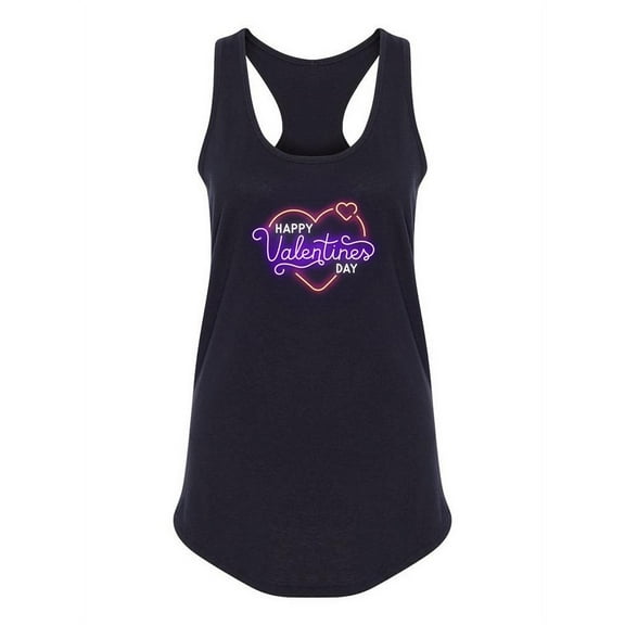 Valentine's Day Neon Tank Women -Image by Shutterstock, Female XX-Large