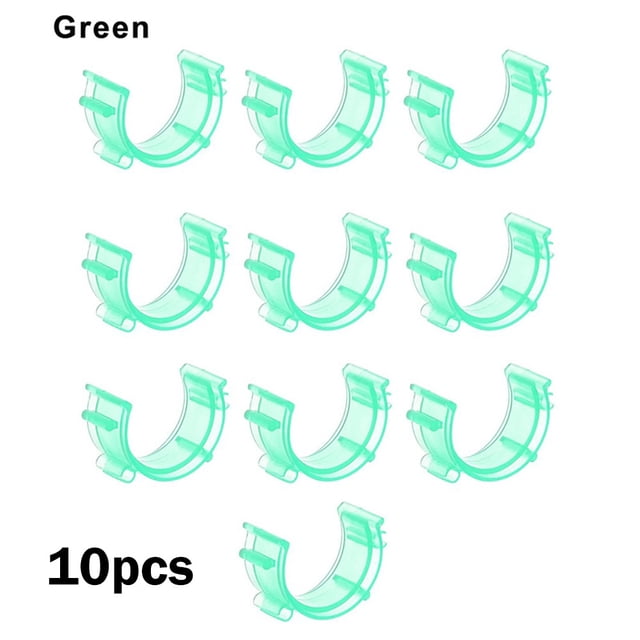 BUYISI 10-50Pcs Sewing Bobbin Clips Bobbin Holder Clips Plastic Bobbin Holder Clamps Thread Clips Sewing Machine Tools For Thread Spool Green