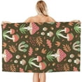 thumbnail image 2 of Mushrooms Large Beach Towel - Plush Thick Cotton Pool Towel, Adult Beach Towels, 2 of 16