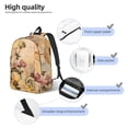 thumbnail image 4 of Lsque Vintage Floral Butterfly Collage Pattern Canvas Daypack, Durable Backpack, High-quality Versatile Backpack,Vintage Compact Backpack-Small, 4 of 6