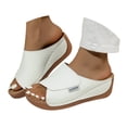 thumbnail image 3 of Women's Fashion Sandals Comfortable Leather Casual Thick Sole Open Toe On Summer Footwear, 3 of 9