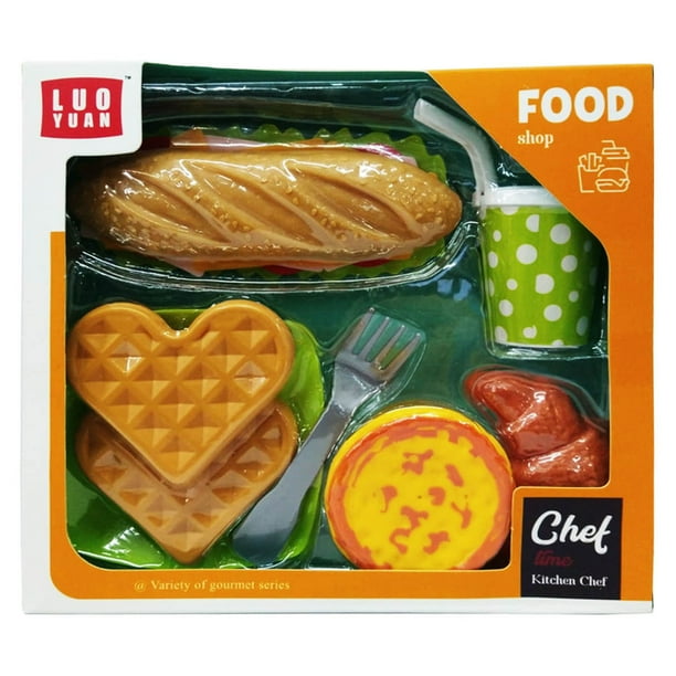 Set de Comida de Juguete Importacion Baguete y Cuernitos