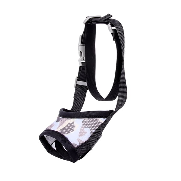 GASTROPOD Dog Muzzle Breathable Mesh Anti-Barking Anti-Biting Anti-Escaping Adjustable Drinkable Pet Mask for Small Medium Large Dogs, Black XL