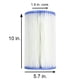 thumbnail image 5 of Intex Cartuchos de bomba de filtro de repuesto plisados ​​para piscina tipo B Easy Set para series 633T 634T 634RC CS8111 y CS8221/CS8231 (paquete de 8), 5 of 7