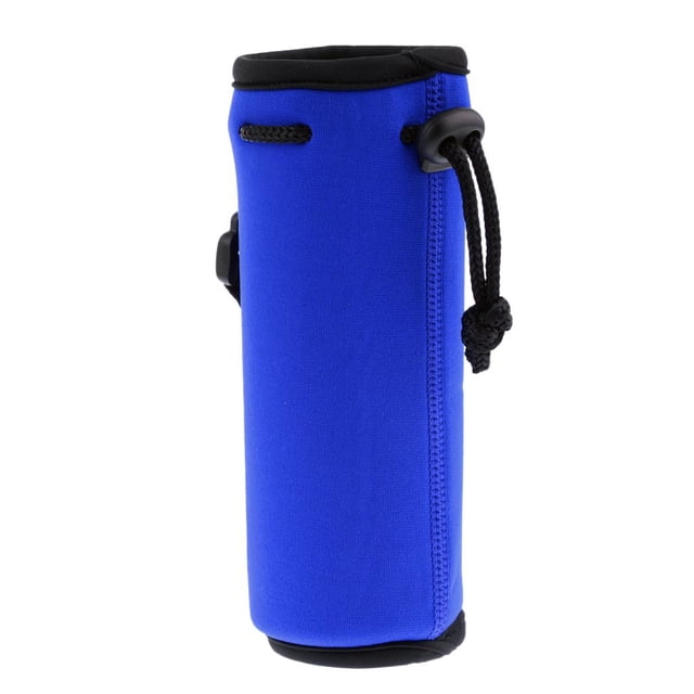 Bolsa portabotellas de neopreno aislante para botellas de agua de 00 ml Azul