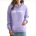 thumbnail image 2 of CFLVAEK Oversized Hoodies for Women Loose Long Sleeve Fall Hoodie Sweatshirts Fashion Drawstring Hooded Pullovers with Pockets Purple M, 2 of 10