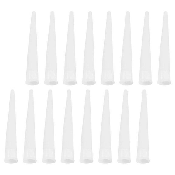 ifundom 100-Pack White Caulk Nozzle Tips for Easy Sealant Application and Home Maintenance, Applicator Accessories