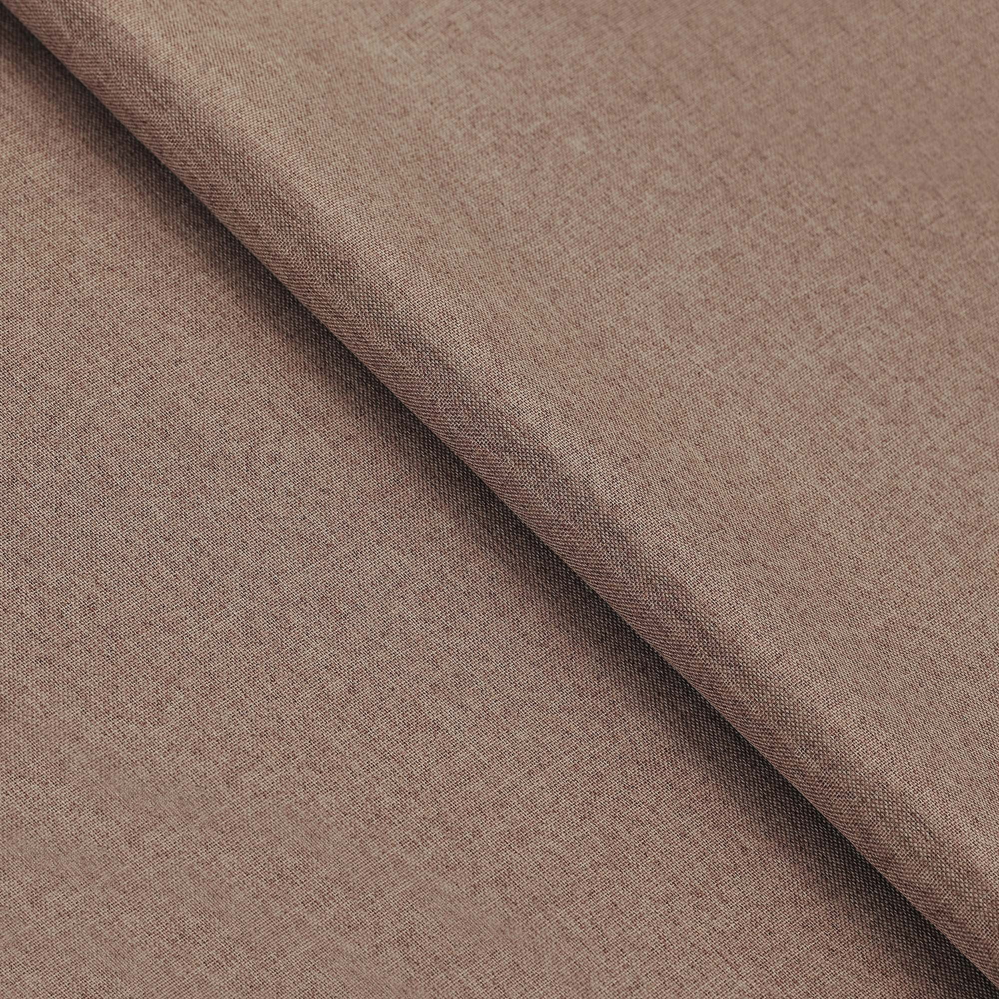 Linen Solid Blackout Curtain Panels, 26" x 84", Acorn by Blue Nile Mills