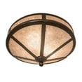 thumbnail image 6 of Meyda Tiffany 26919 Craftsman Prime 2 Light 16" Wide Semi-Flush Ceiling Fixture - Bronze, 6 of 7