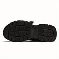 thumbnail image 4 of Men's All Black Chunky Platform Dad Sneakers, Breathable Mesh Tech Athletic Shoes, Non-Slip Shock Absorption Running Shoes for Gym, Workout & Daily Wear, 4 of 9