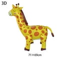 thumbnail image 5 of Jungle Animal Balloons Giant Animal Standable Foil Balloon Lion Tiger Giraffe Elephant Baby Shower Jungle Safari Party Supplies, 5 of 10