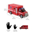 thumbnail image 4 of Vokodo Toy Ambulance Truck Friction Powered Rescue Vehicle Playsets with Lights and Sounds Transport Emergency Durable Car, 4 of 6