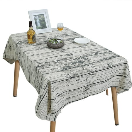 

Retro Multi Grain Tablecloth Linen Linen Fabric Home Dining Room Table Cloth Desk Cover Home Decoration