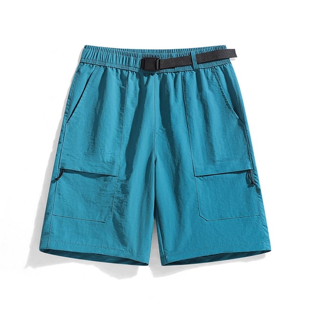 pstuiky Pantalones cortos de gimnasio, Pantalones cortos informales para hombre, para uso diario, para playa, trabajo y actividades al aire libre, transpirables.
