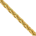 thumbnail image 2 of 14K Solid Yellow Gold 3mm Parisian Spiga Wheat Link Chain Necklace, 2 of 5
