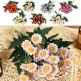 thumbnail image 5 of sruoe Artificial Flowers, Fake Flower, Artificial Floral Stems, Outdoor Artificial Flower, Artificial Flowers and Plant, Small Bouquet Faux Flower Arrangements for Home Furnishings Hotel Indoor, 5 of 6