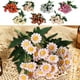 thumbnail image 1 of Ramo de margaritas de seda y manzanilla - Flores artificiales para bodas y decoración del hogar - Poliéster realista - 10,6" de alto - 1 pieza, 1 of 6