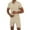 Khaki, variant on VBTAPA Mens Shorts Sets 2025 Summer 2 Piece Outfits Waffle Knit Quarter Zip Polos with Drawstring Waist Shorts Casual Golf Track Suit Beach Vacation Set with Pockets Daily Sale Black XXXL
