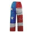 thumbnail image 4 of HEILAU 4th of July Capri Pants for Women American Flag Printed High Waisted Cropped Sweatpants Independence Day Casual Summer Capris, 4 of 5
