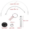thumbnail image 4 of Unique Bargains 2 Set Red Universal Car Hood Pin Kit Hood Pin Lock Latch Catch Set Aluminum Alloy, 4 of 9