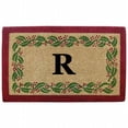 thumbnail image 1 of Nedia Home O2252R Heavy Duty 22 x 36 in. Coco Mat - Holly Ivory Border  Monogrammed R, 1 of 1