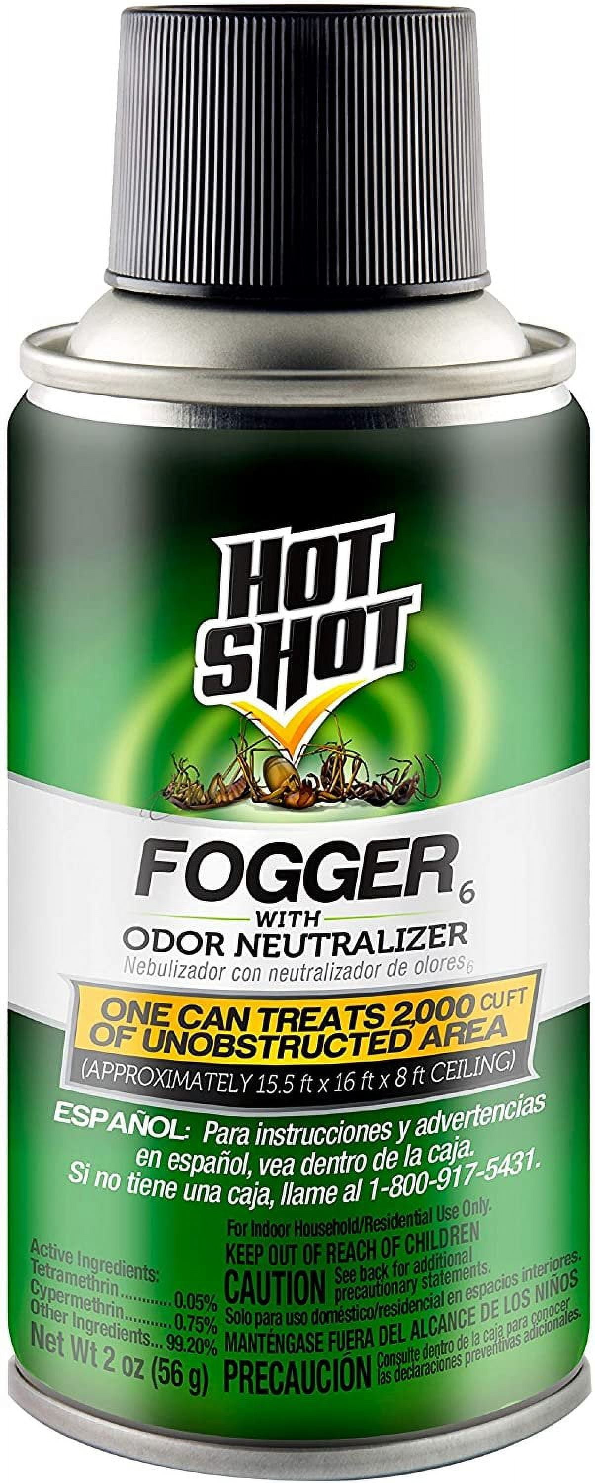 Hot Shot Pest Control Fogger with Odor Neutralizer, Kills Roaches, Ants