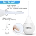 thumbnail image 4 of Bombilla de enema anal íntimo, Bombilla de enema íntima para mujeres y hombres 224ML, Bombilla de enema rectal de silicona médica, Duchas anales y vaginales sin BPA (Transparente), 4 of 5