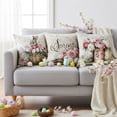 thumbnail image 3 of Farmhouse Floral Throw Blanket Easter Rabbit Living Room Cover for Couch Sofa Bedroom/ 4PCS, 3 of 3