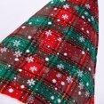 thumbnail image 2 of Gcvizuso Christmas Hats, Santa Hat, Red Plaid Christmas Hat Thick Golden Snowflake Hat Christmas Decoration Hat, 2 of 6