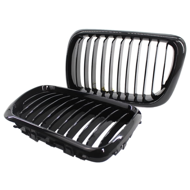 Párpados de delanteros de rejilla frontal brillante para E36 97-99 Sunnimix Reemplazo de las rejillas del capó delantero