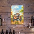 thumbnail image 3 of Hello Fall Autumn Wreath Toy Fox Terrier Pumpkins Pickup Truck Vertical Metal Aluminum Sign Dog Lover Wall Art Home Decor - 13011, 3 of 5