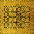 thumbnail image 1 of Ahgly Company Indoor Square Oriental Yellow Industrial Area Rugs, 6' Square, 1 of 4