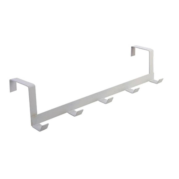 Binwennn Over The Door 5 Hooks Home Bathroom Organizer Rack Clothes Coat Hat Towel Hanger Glasses Stand Holder for Wall Backpack Hanger for Wall Cup Hooks Front Door Hooks for Hanging Clear Kitchen