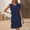 Dark Blue, variant on RYDCOT Summer Sleeveless Midi Dresses for Women 2024 Ruffled Flying Sleeves Round Neck Ladies Dresses Casual Womens Sundresses for Beach Vacation Clearance